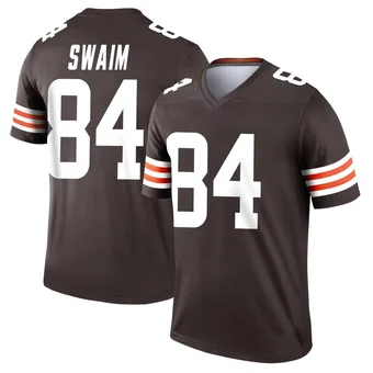 Youth Geoff Swaim Brown Legend Football Jersey