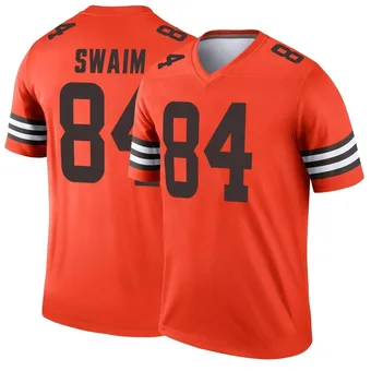 Youth Geoff Swaim Orange Legend Inverted Football Jersey