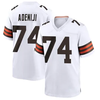 Youth Hakeem Adeniji White Game Football Jersey