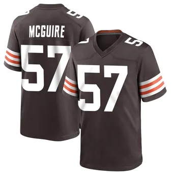 Youth Isaiah McGuire Brown Game Team Color Football Jersey