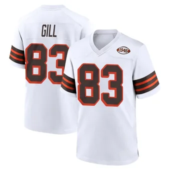 Youth Jaelen Gill White Game 1946 Collection Alternate Football Jersey