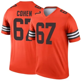 Youth Javion Cohen Orange Legend Inverted Football Jersey