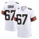 Youth Javion Cohen White Game Football Jersey