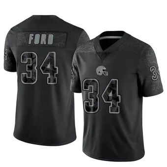 Youth Jerome Ford Black Limited Reflective Football Jersey