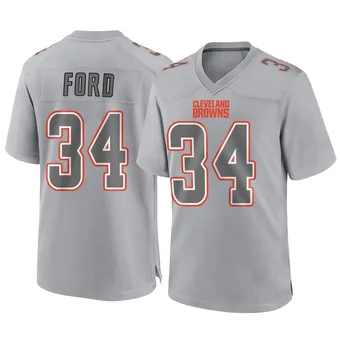 Youth Jerome Ford Gray Game Atmosphere Fashion Football Jersey