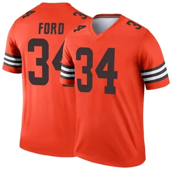 Youth Jerome Ford Orange Legend Inverted Football Jersey