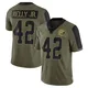 Youth John Kelly Jr. Olive Limited 2021 Salute To Service Football Jersey