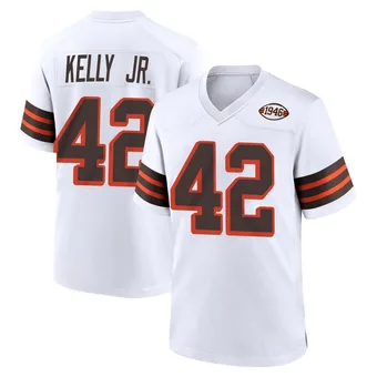 Youth John Kelly Jr. White Game 1946 Collection Alternate Football Jersey