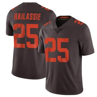 Youth Kahlef Hailassie Brown Limited Vapor Alternate Football Jersey