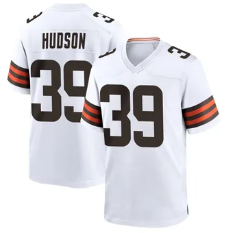 Youth Khaleke Hudson White Game Football Jersey