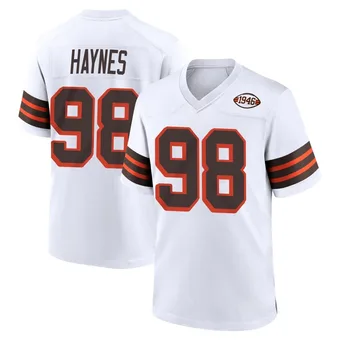 Youth Marcus Haynes White Game 1946 Collection Alternate Football Jersey