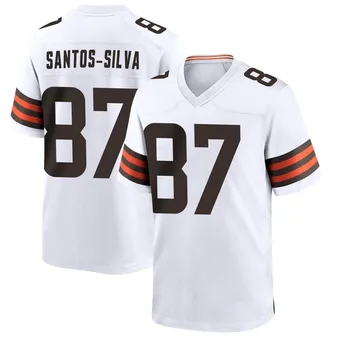 Youth Marcus Santos-Silva White Game Football Jersey