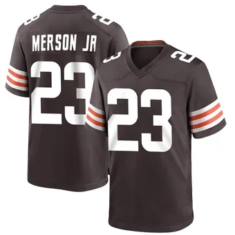 Youth Martin Emerson Jr. Brown Game Team Color Football Jersey