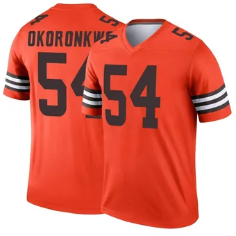 Youth Ogbo Okoronkwo Orange Legend Inverted Football Jersey