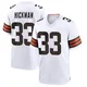 Youth Ronnie Hickman White Game Football Jersey