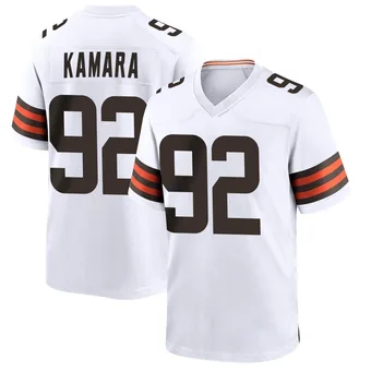 Youth Sam Kamara White Game Football Jersey