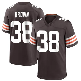 Youth Tony Brown II Brown Game Team Color Football Jersey