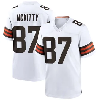 Youth Tre' McKitty White Game Football Jersey