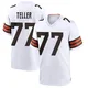 Youth Wyatt Teller White Game Football Jersey