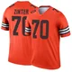 Youth Zak Zinter Orange Legend Inverted Football Jersey